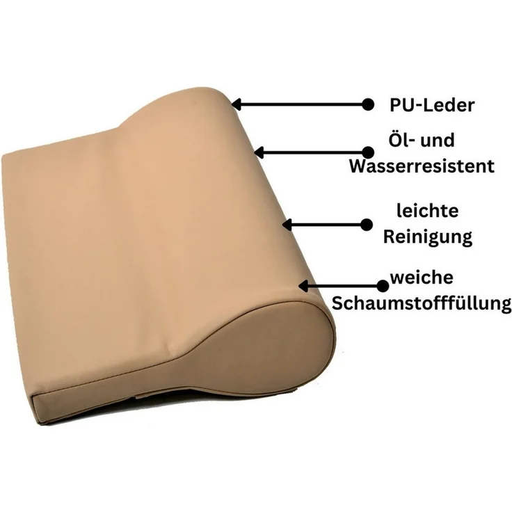 Duke-Handel Nackenkissen Nackenkissen, Nackenpolster, Nackenhörnchen, Stützkissen, 1-tlg, ölabweisender Kunstlederbezug - "Super-Soft" - angenehm und weich – Bild 4