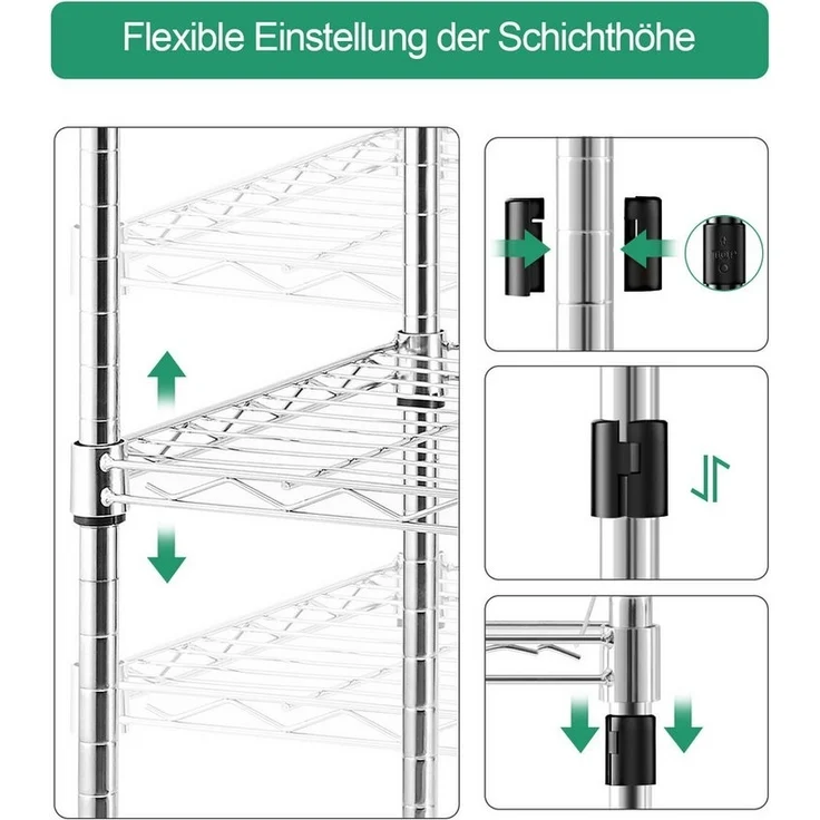 Zedelmaier Mehrzweckregal Lagerregal, Regal, Gitterregal Metall, frei verstellbare Regale – Bild 2