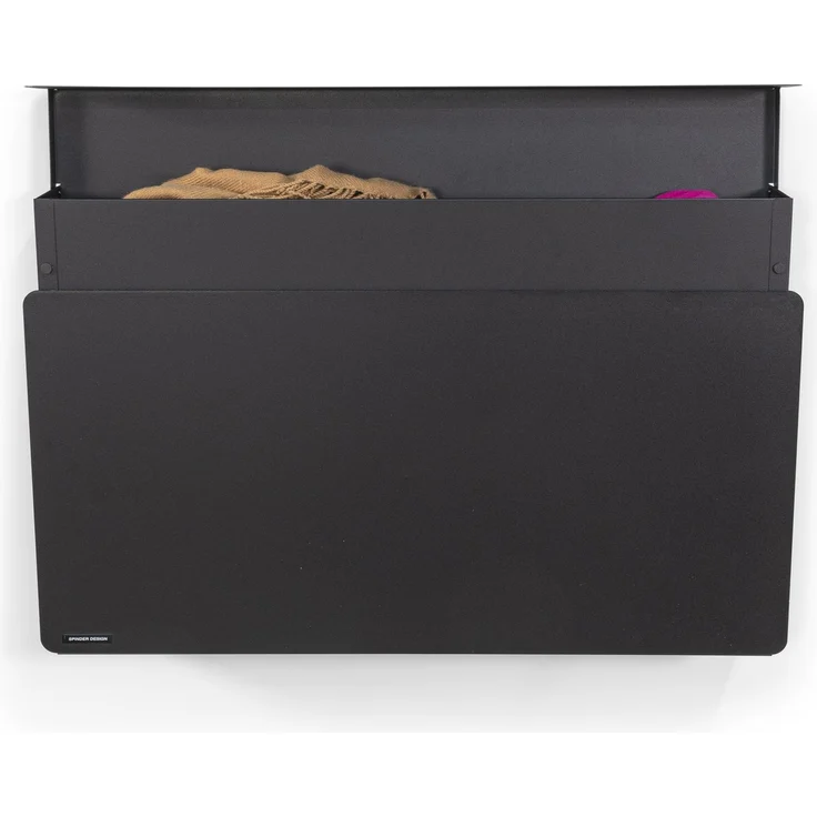 Spinder Design LUIGI Schuhschrank Stahl Minimalistisch Schwarz 78,1x12,6x48,3 cm – Bild 7
