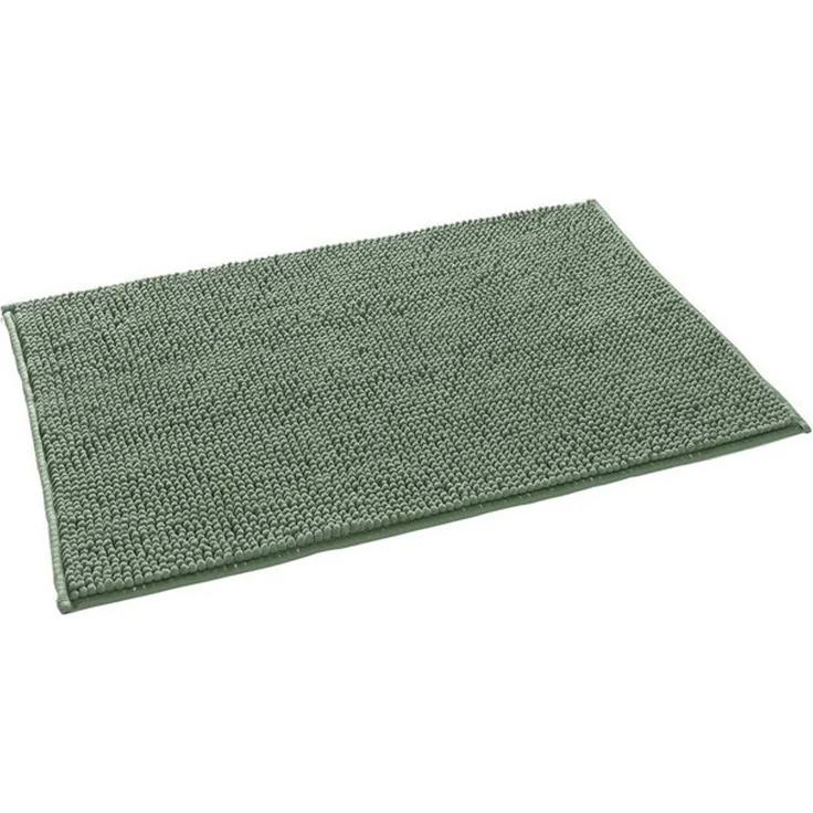 casa NOVA Badematte CHENILLE, Grün, 50 x 80 cm, Uni, Höhe 12 mm, rutschhemmend beschichtet, Polyester, rechteckig – Bild 2