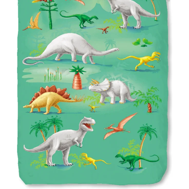 Dino Grün Bettwäsche Digitaldruck ESPiCO Sleep and Dream 135 x 200 + 80 x 80 cm – Bild 3