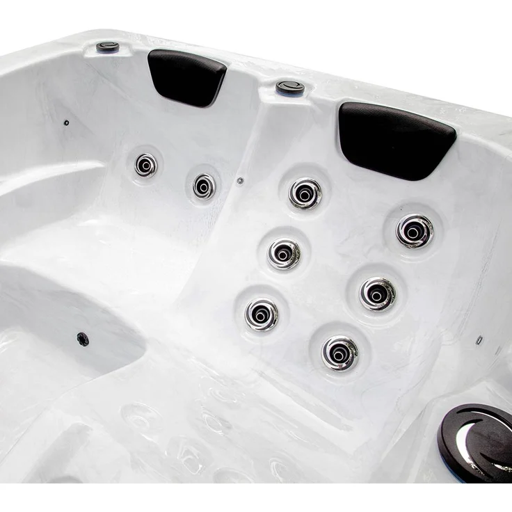 HOME DELUXE Outdoor-Whirlpool 'White Marble Pure', 210 x 160 cm, für 3 Personen – Bild 7