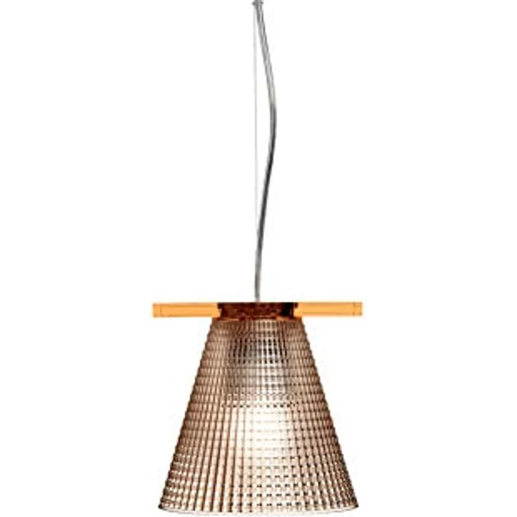 Kartell Light-Air LED-Hängeleuchte, rosa, mit strukturiertem Schirm aus thermoplastischem Technopolymer – Bild 1