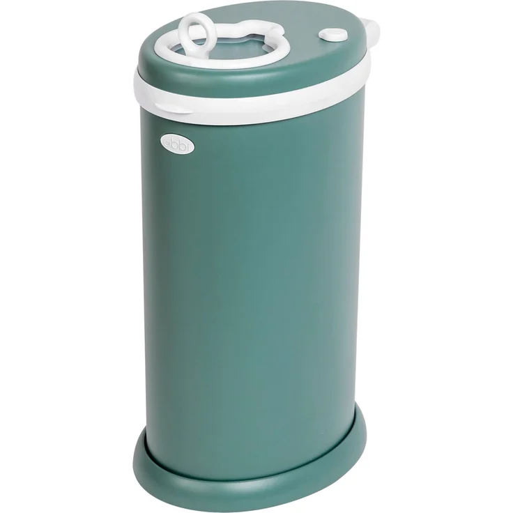 Ubbi Stainless Steel Nappy Pail, Odor Locking, No Special Bag Required, Award-Winning, Registry Must-Have, Open Water