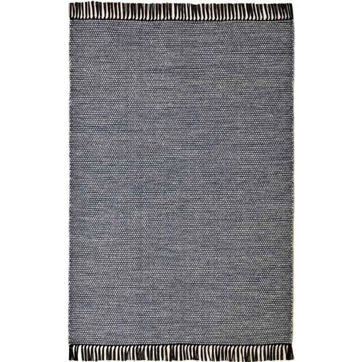 TaraCarpet Wollteppich Handwebteppich Borkum 100% Baumwolle, rechteckig, Höhe: 5 mm, gewebt Baumwolle grau nachhaltig modern Wohnzimmer Küche 080x150 cm – Bild 4