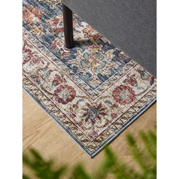 Interiyou Teppich Gent, Rechteckig, Höhe: 5 mm, Vintage Kurzflor für Wohnzimmer, Schlafzimmer, waschbar, pflegeleicht – Bild 2