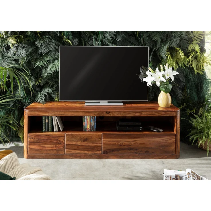 TV-Board Sheesham 190x50x60 walnuss gewachst TORONTO #247 – Bild 3