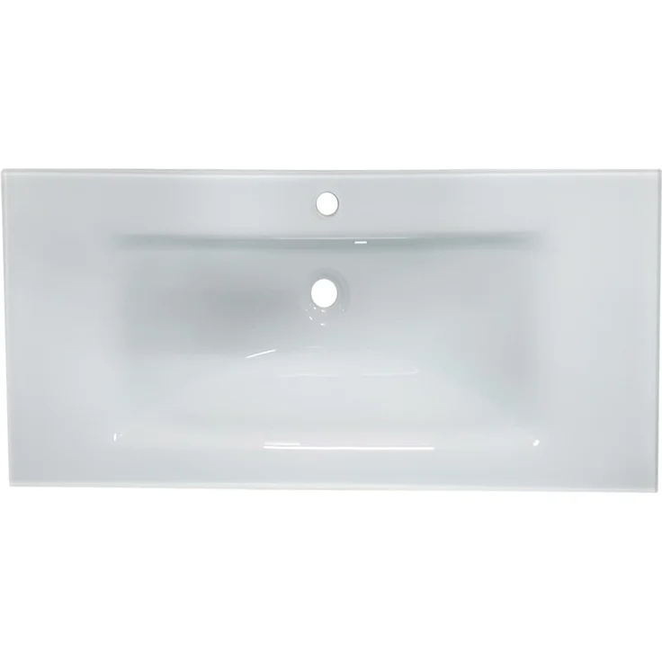 Magnolia Home 'Vitro 1000' mit Glaswaschbecken und Softclose, 60 x 45,5 x 100 cm, Eiche Gold – Bild 10