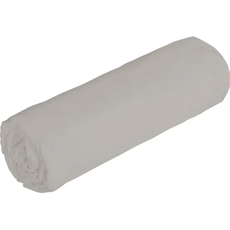 Vente-unique - Spannbettlaken aus Baumwollperkal 80 Fäden/cm² – 160 x 200 cm – Höhe 30 cm – Taupe – AGAMI von PALACIO