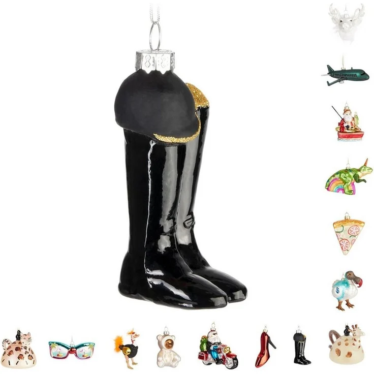 BRUBAKER Weihnachtsbaumkugel Lustige Weihnachtskugel aus Glas - Handbemalt und Mundgeblasen Figuren (1 St), Christbaumschmuck Weihnachtsdeko Anhänger - Deko – Bild 5