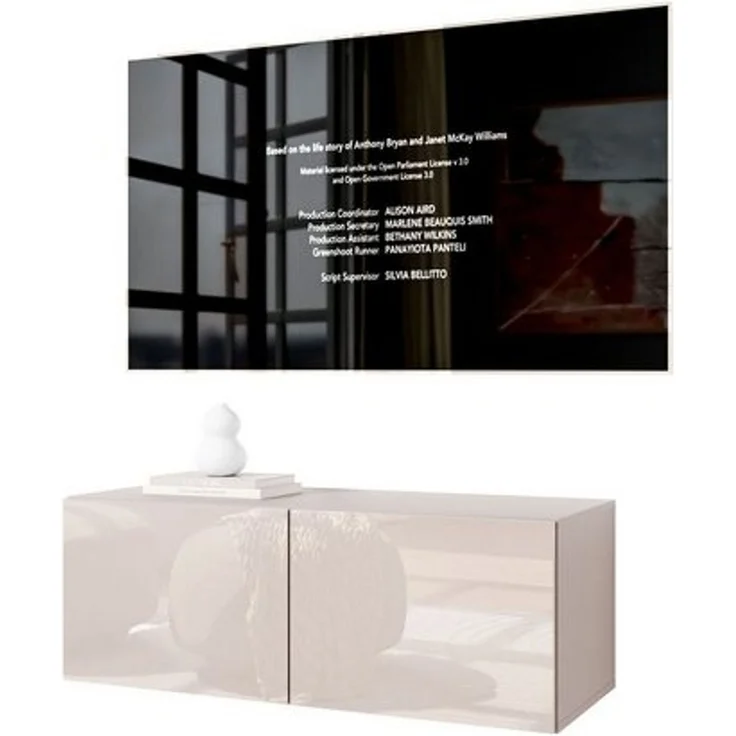 Lookway TV-Schrank COLGANTE 100 in Kaschmir Hochglanz Hängendes TV-Board – Bild 4