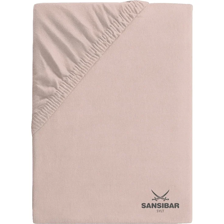 Spannbettlaken SANSIBAR Jersey BL 140x200 cm rosa Spannbetttuch Bettlaken Spannlaken