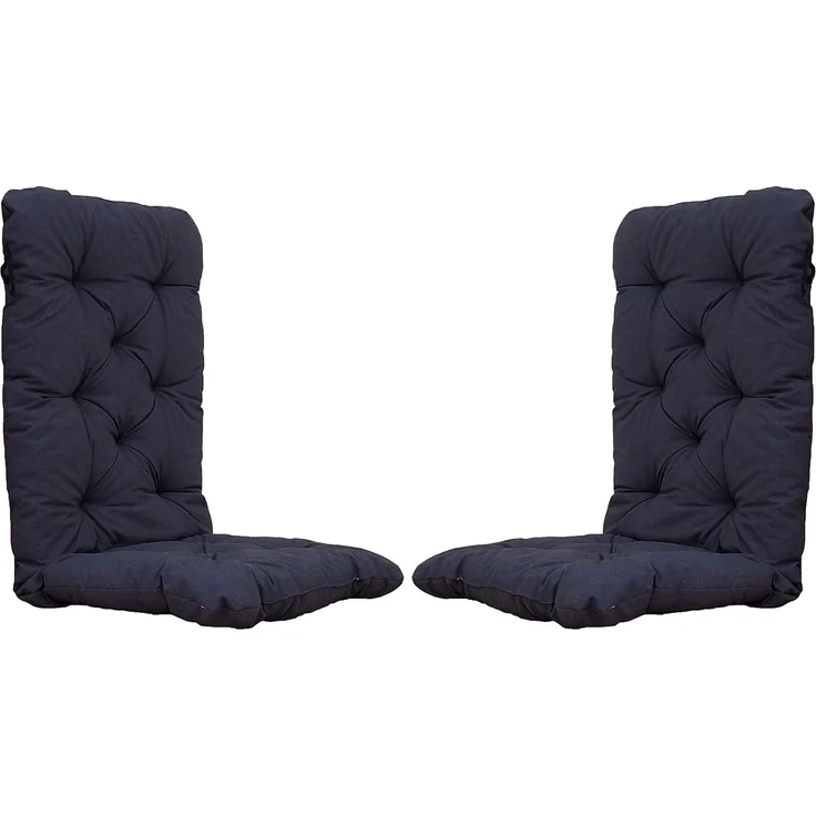 Chicreat Set mit 2 Hochlehnersesseln, 120 x 50 x 8 cm, Dunkelgrau – Bild 1