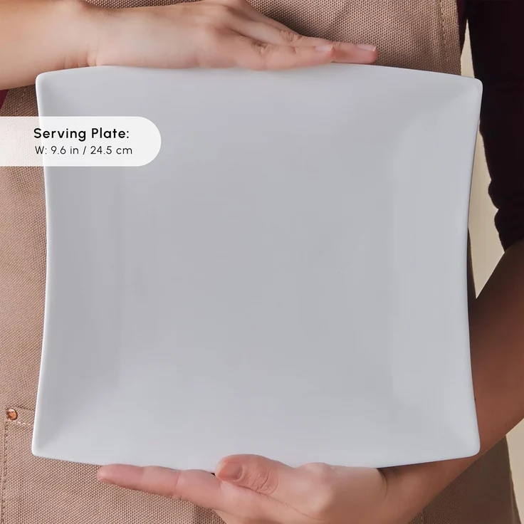 Karaca Frühstücksteller Perfect White 32 Teilig Porzellan Geschirrset Frühstücksset Weiß, Porzellan Kombiservice Kombigeschirr Geschirrset Tafelservice – Bild 7