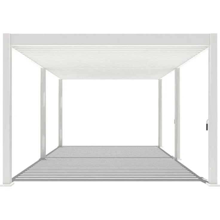 Weide Deluxe | Pergola Voll Aluminium freistehend | 3,6 x 5,3 M | Lamellendach weiß – Bild 2