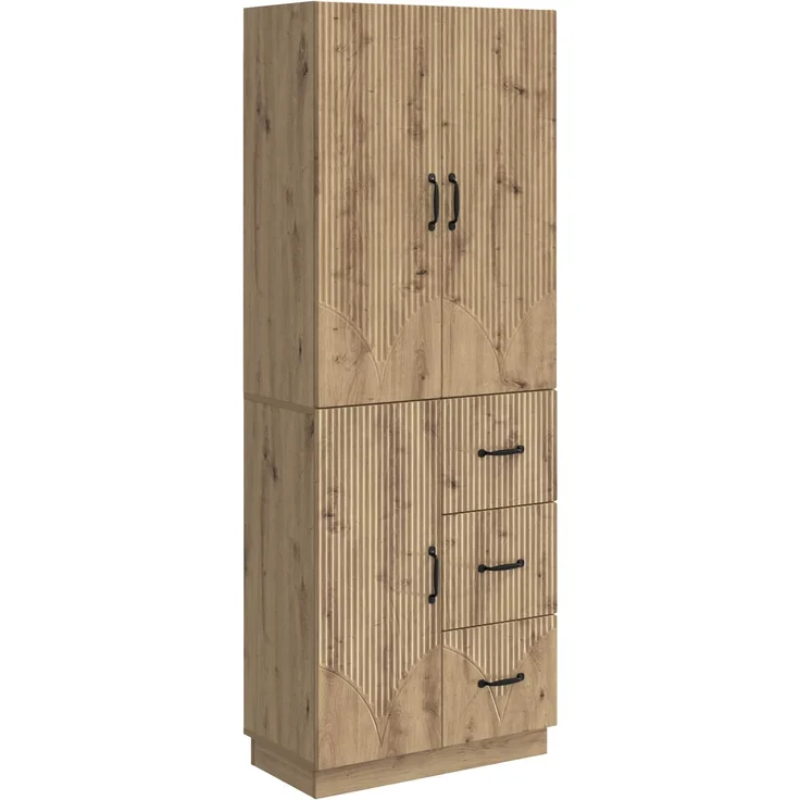 vidaXL Schrankset 2 pcs Artisan-Eiche Holzwerkstoff 3416825 – Bild 1
