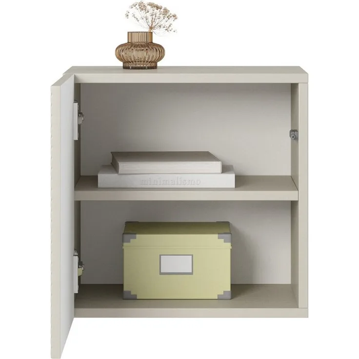 Lomadox Hängeschrank ADARE-141 40 cm breit, kaschmir mit gerillter Front, wandhängend