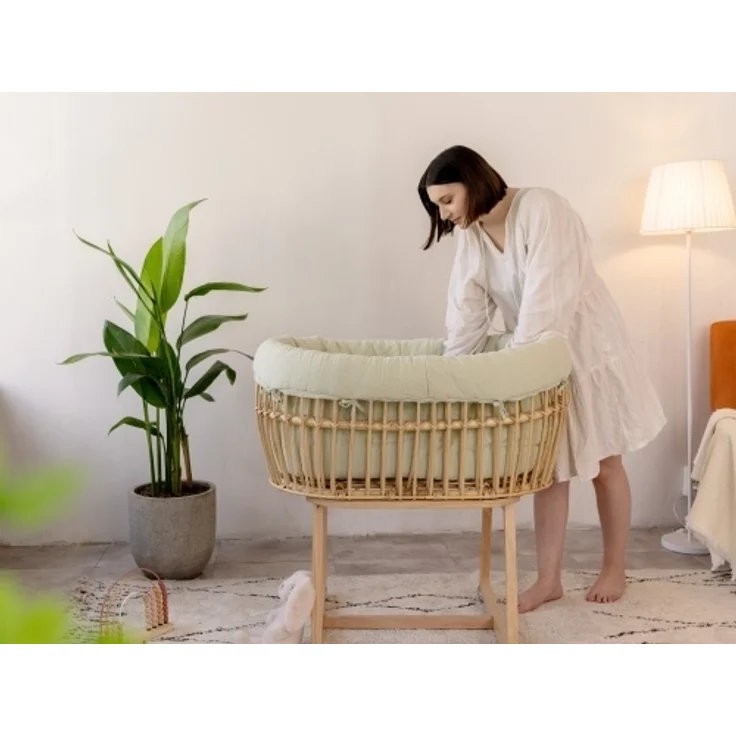 Geuther 1110 Schaukelwiege Rocker - Natur Mint – Bild 5