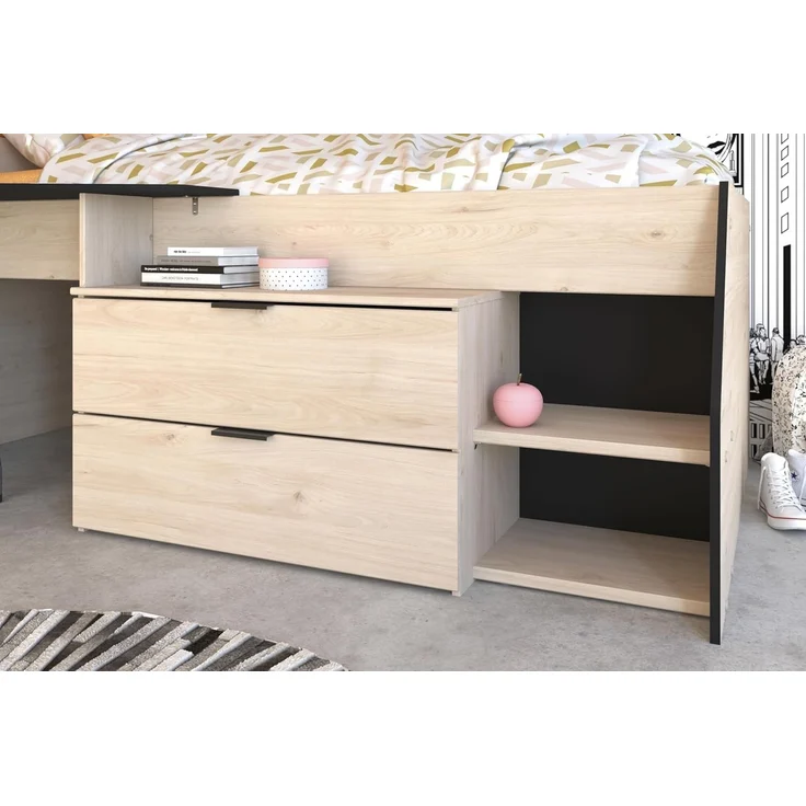 Parisot 'MILKY 2' Halbhochbett mit Stauraum – Bild 7
