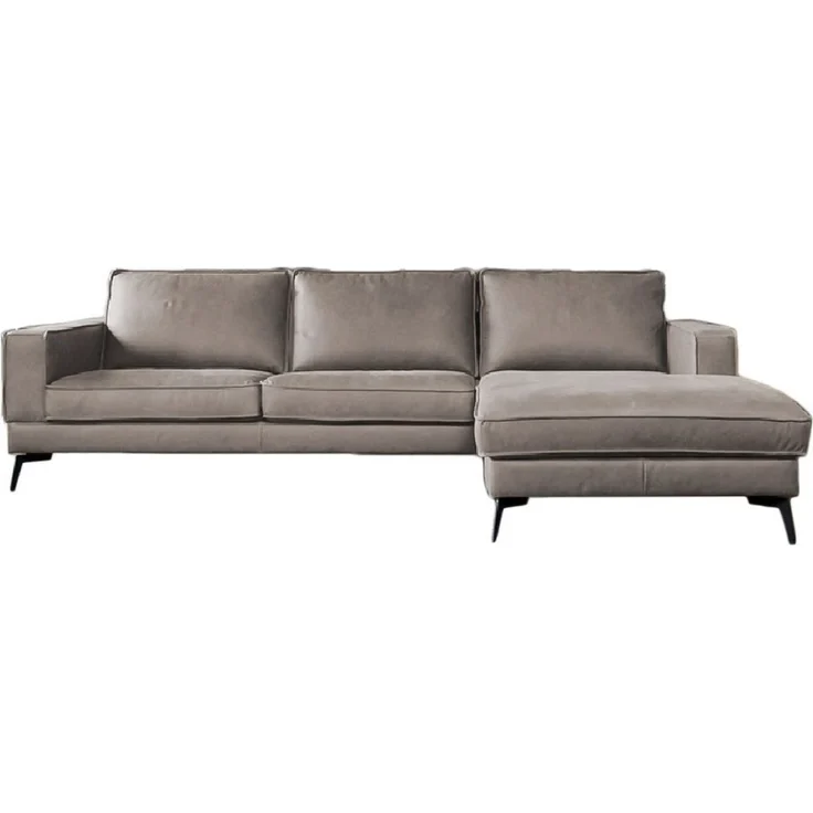 KAWOLA Ecksofa BLOOM, Couch L-Form rechts oder links Leder verschiedene Farben 276x177 cm – Bild 1