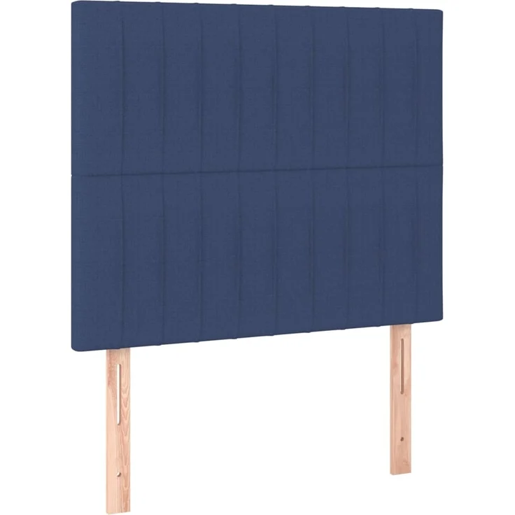 vidaXL Kopfteile 2 Stk. Blau 80 x 5 x 78/88 cm Stoff 3116550 – Bild 2