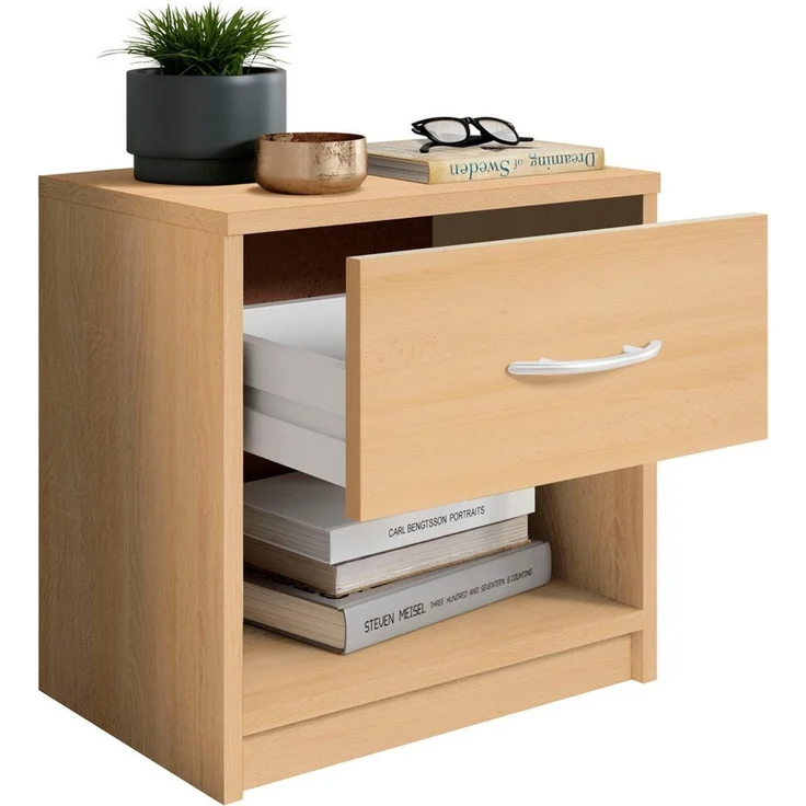 Nachtkommode PEPE Buche 1 Schublade ca. 39 x 41 x 28 cm – Bild 4
