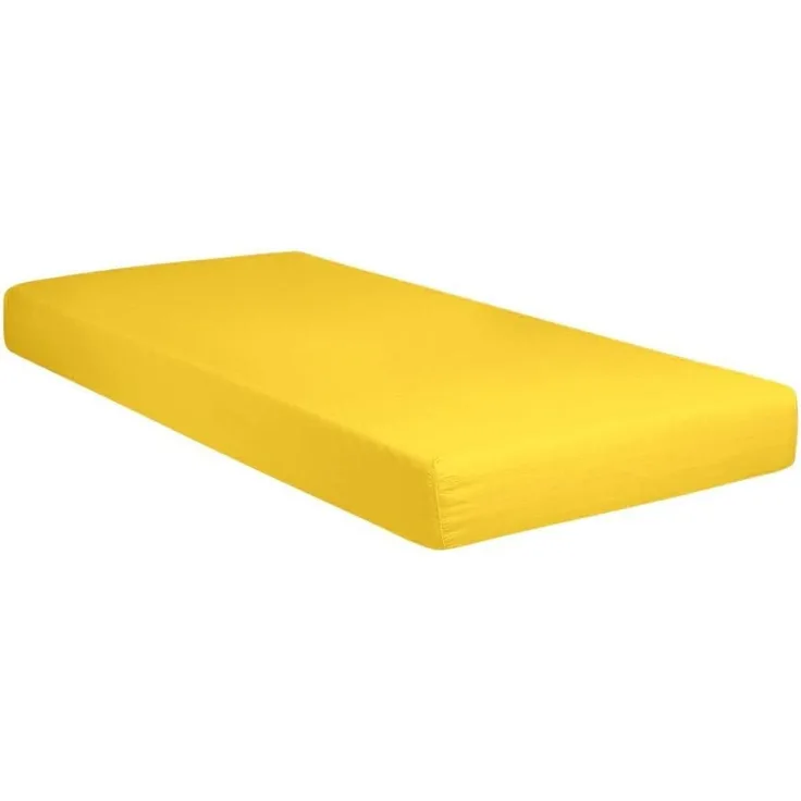 BettwarenShop Jersey Spannbetttuch wasserdicht|180x200 - 200x200 cm| mais