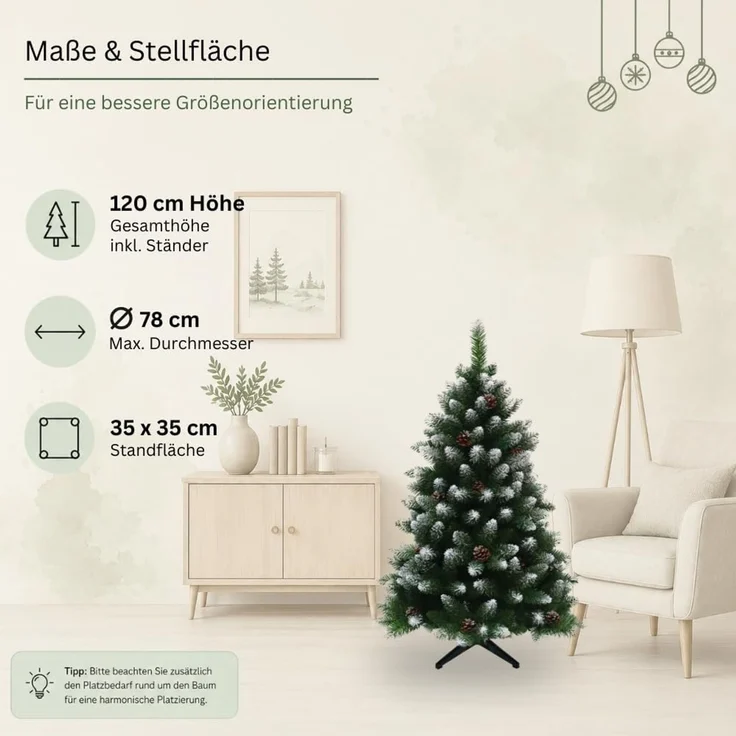 HXT 15013 Weihnachtsbaum 120 cm – Bild 6