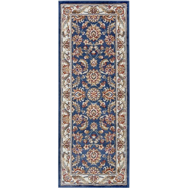 HANSE Home 'Reni' Teppich, rechteckig, Höhe: 8 mm, Orientalisch, Kurzflor, Blau Creme, 80 x 240 cm (Rechteckig) – Bild 5