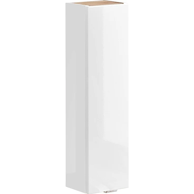 Badezimmer Hängeschrank TOSKANA-56 in Weiß-Hochglanz B/H/T ca. 20/75/16cm – Bild 2