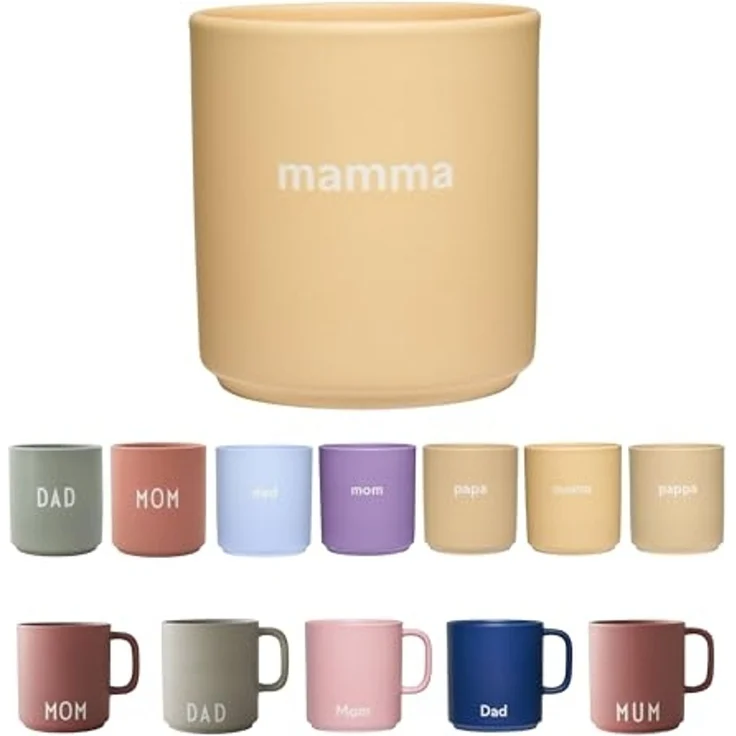 Design Letters Becher VIP Favourite Cup Mamma Solitary Star Beige 10101002SOLIBEMAMMA – Bild 1