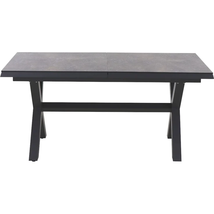 Siena Garden Sincro Ausziehtisch 160/200x90 cm, Aluminium (matt anthrazit) & HPL Titan – Bild 4