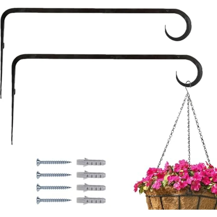 Marrakesch Orient & Mediterran Interior Wandhaken 2er Set Wandhaken fuer Blumenampel Laternenhaken Mapos, (2-St), Handarbeit – Bild 1