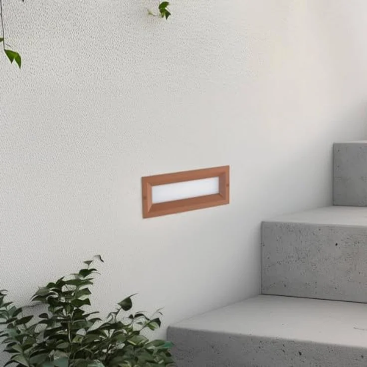 Lucande LED Wandleuchte Lachlain, moderne 1-flammige Außenlampe in Braun, IP65, Alu, ideal für Terrasse & Balkon – Bild 4