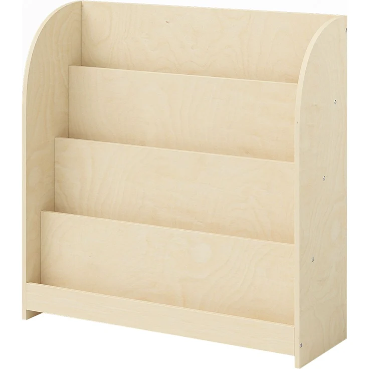Bellabino 'Baru' Kinderbücherregal, Holz, natur unbehandelt, 88x30x80 cm, Montessori Kinderregal mit 4 Ablagefächern – Bild 10