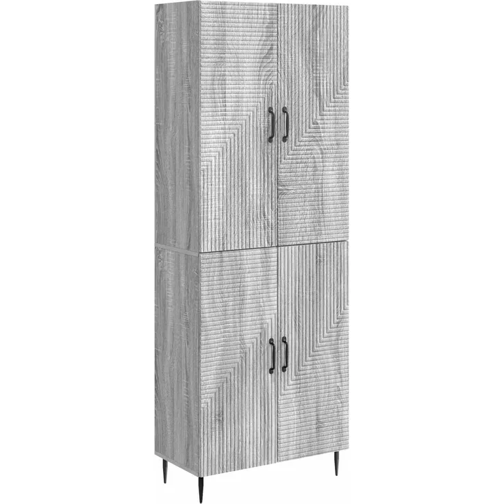 vidaXL Schrankset 2 pcs Grau Sonoma 66 x 34,5 x 89,5 cm Holzwerkstoff 3416625