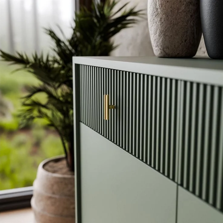 Lookway Kommode MIDNIGHT 2D2S mit zwei Schubladen auf Gestell – Bild 3
