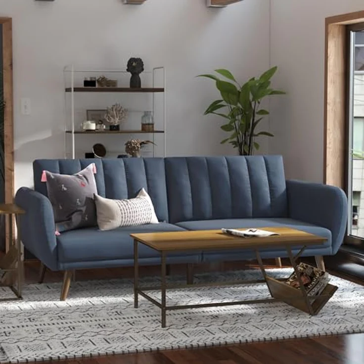 Novogratz Brittany Schlafsofa, Leinen Marineblau – Bild 13