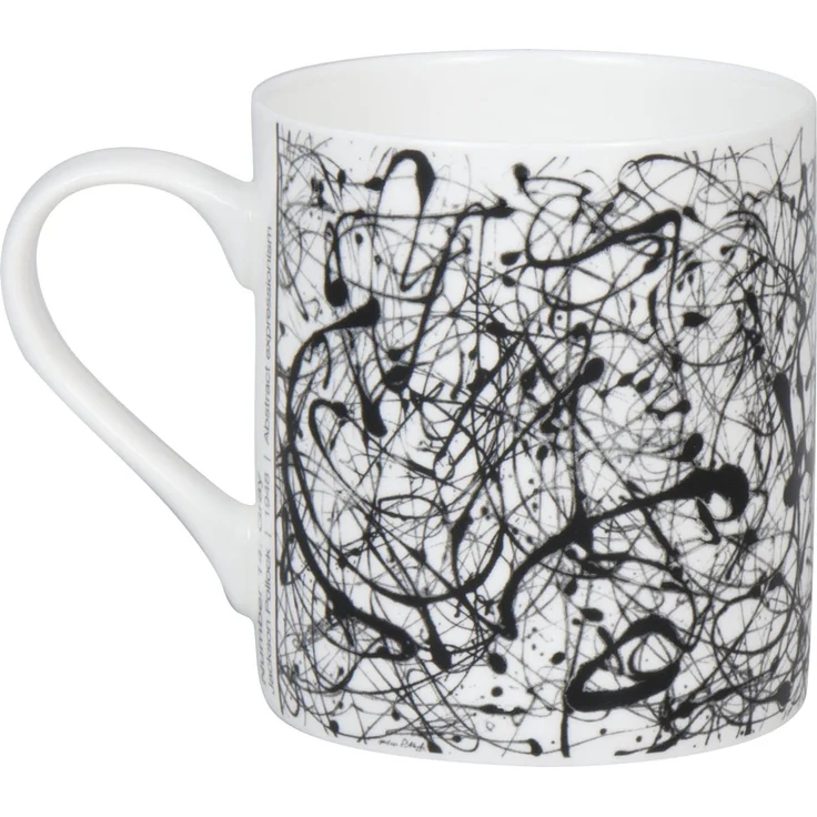 KÖNITZ Becher 1150043053 ARTselection Number 14: Gray by Jackson Pollock, 400 ml, Bone China Porzellan – Bild 4