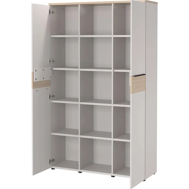 Germania Aktenschrank 4442-654 GW-Oviedo, in Kaschmir/Lindberg-Eiche-Nb, mit Türdämpfung, 120 x 197 x 40 cm (BxHxT) – Bild 5