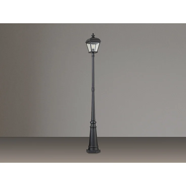 LED Straßenlaterne im Landhausstil Aluminium Schwarz, Höhe 216cm – Bild 3