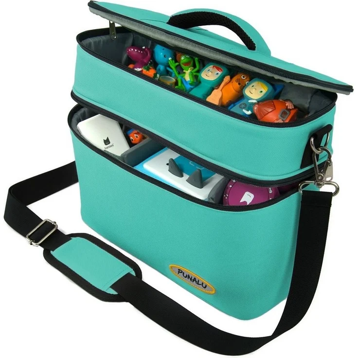 PUNALU Aufbewahrungstasche Große Tasche für Toniebox, Tonies Hörfiguren, Toniebox Tasche, mit abnehmbaren Schultergurt – Bild 5