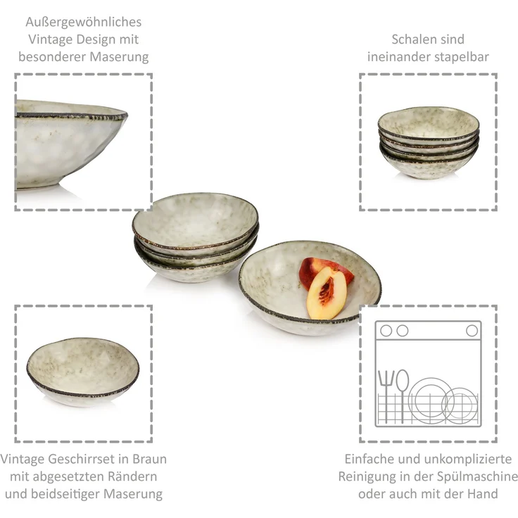 SÄNGER Schalenset Pompei 4 teilig – Bild 2