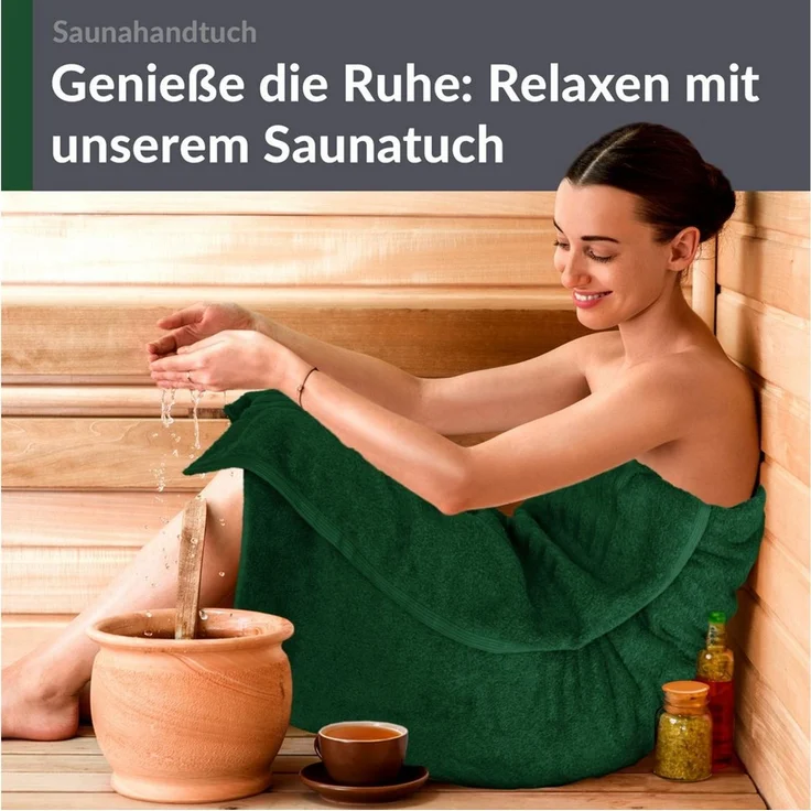 Lashuma Saunatuch XXL Handtuch London, Frottee (1-St), großes Badetuch Damen & Badehandtuch Herren 80x200 - Saunahandtuch – Bild 4