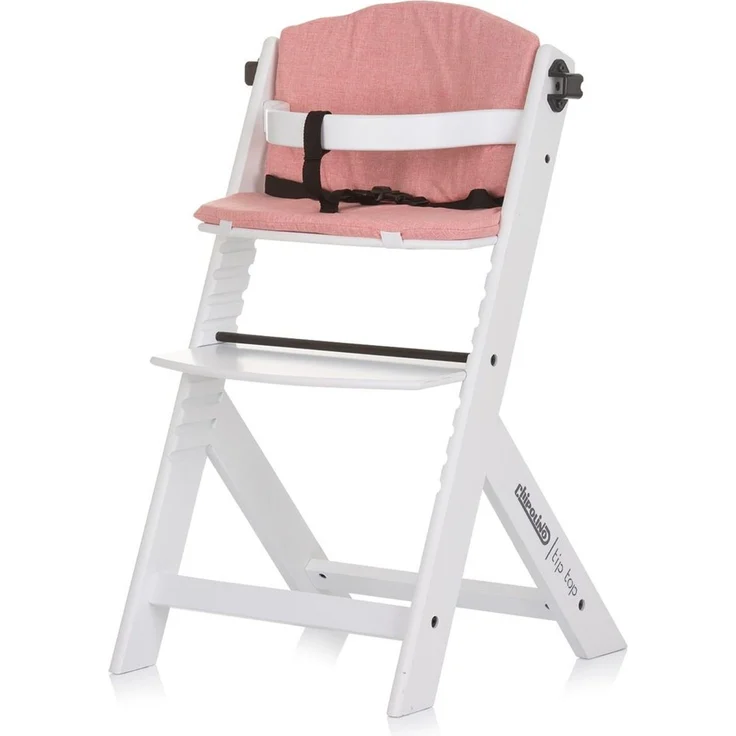 Chipolino Kinder-Kissenset Hochstuhl 2-teiliges Sitzeinlagen-Set für Holz-Stühle rosa – Bild 2