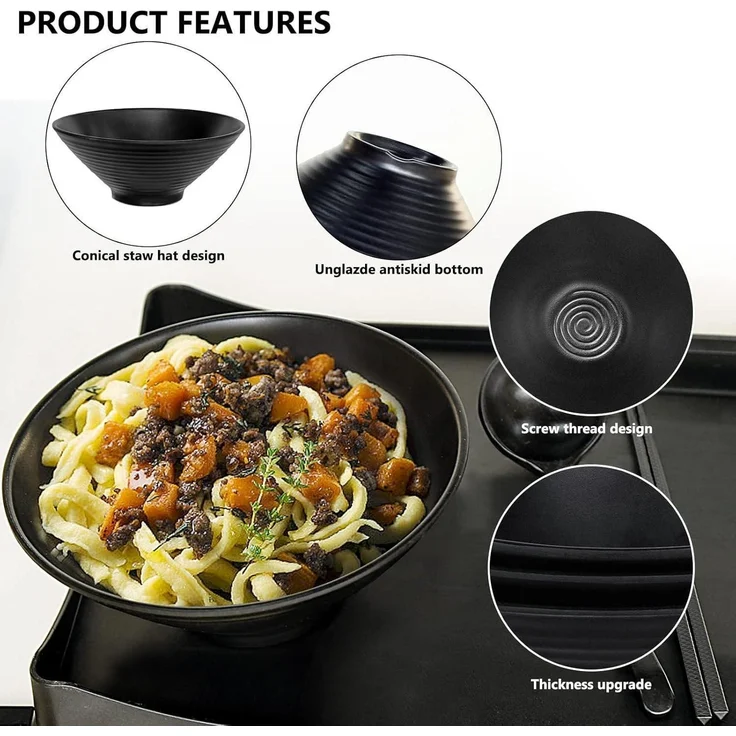 Greentainer Ramen Schüssel Set 40 OZ Suppenschüsseln Noodle Bowl – Bild 4
