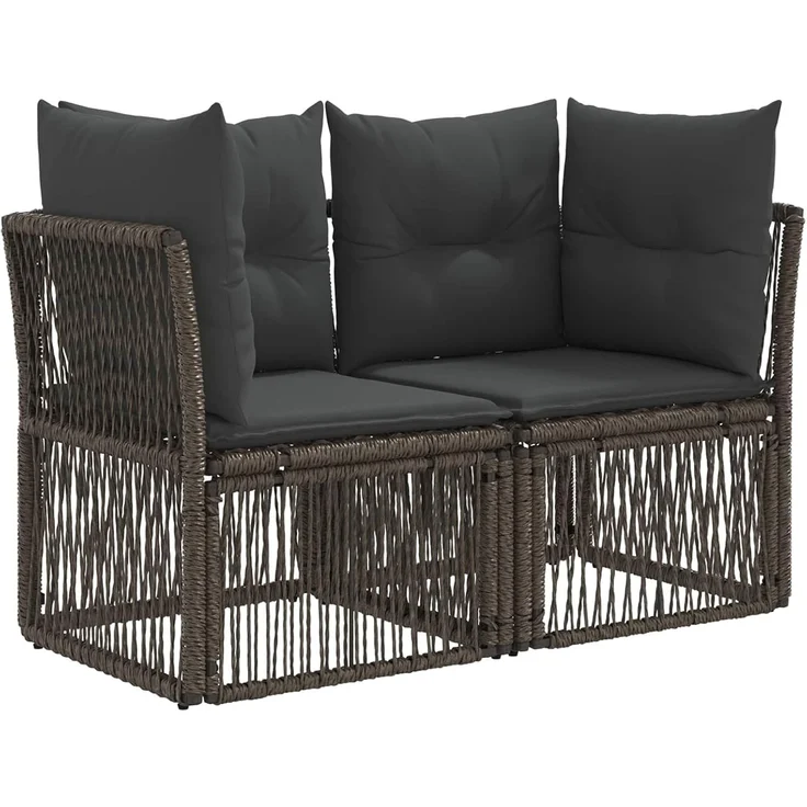 vidaXL Gartensofa-set 6 stk. 6-Sitzer Grau Poly-Rattan 3434333 – Bild 8