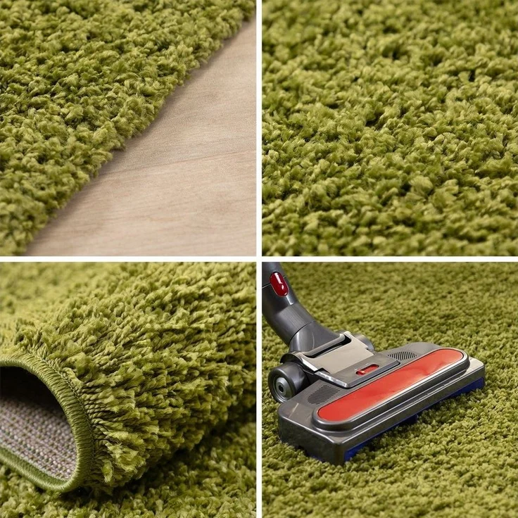 SIMPEX24 Teppich Unicolor - Einfarbig, Rechteckig, Höhe: 30 mm, Einfarbig Shaggy Teppich Wohnzimmer Langflor Versch. Farben und Größen – Bild 2
