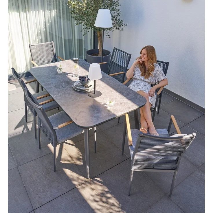 Dining-Set Genua, Rope, Schwarz – Bild 4