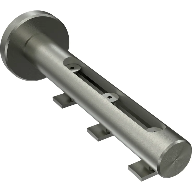 Innenlauf-Gardinenstangen-Set Siteno Mavell 200 cm, 3-läufig, 20 mm Ø Edelstahl-Optik – Bild 5